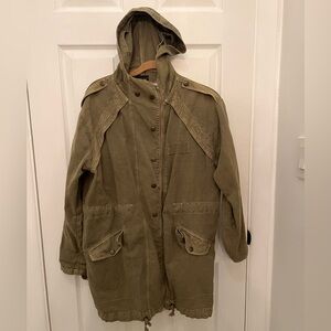 Topshop Green Cargo Jacket Women’s Size 6
